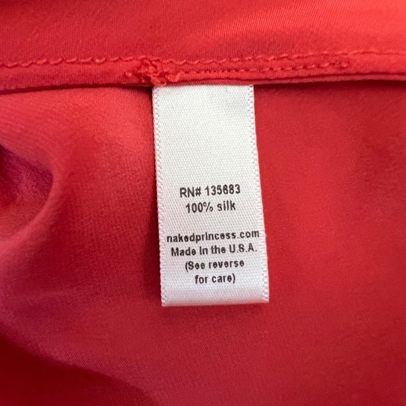 Naked Princess Silk Cowl Neck Slip Dress Size L - Picture 8 of 9